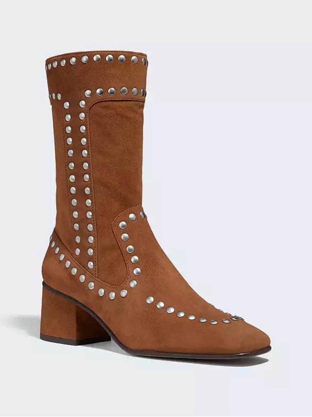Coach Suede Studded Boots